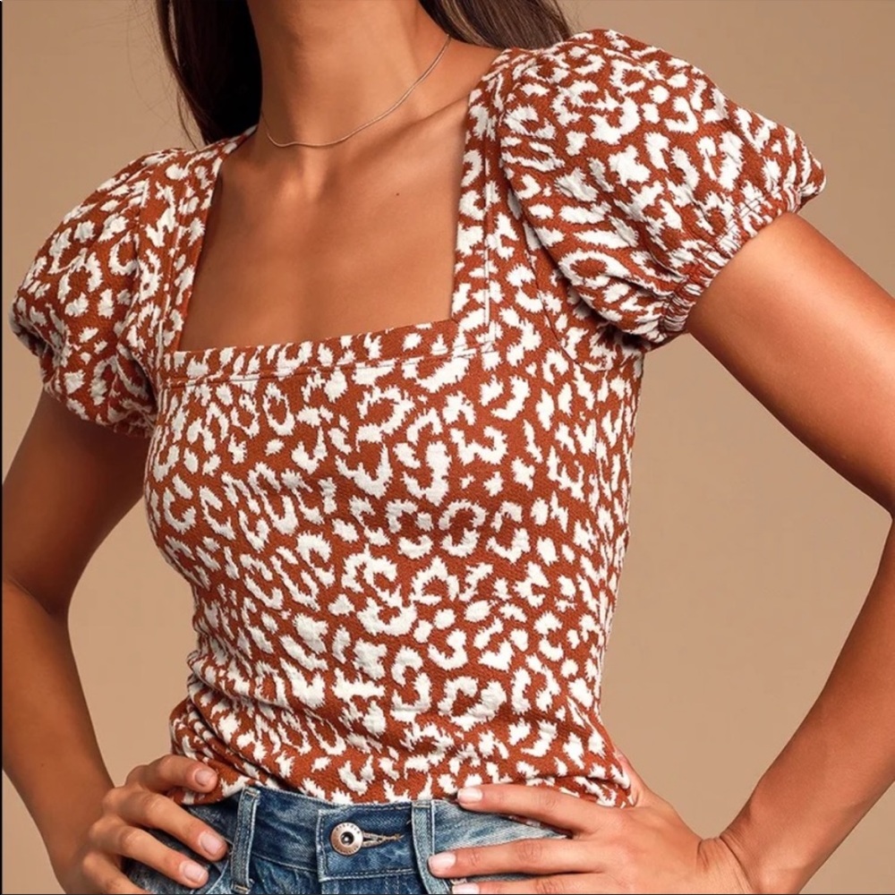 Free People Puff Sleeve Top